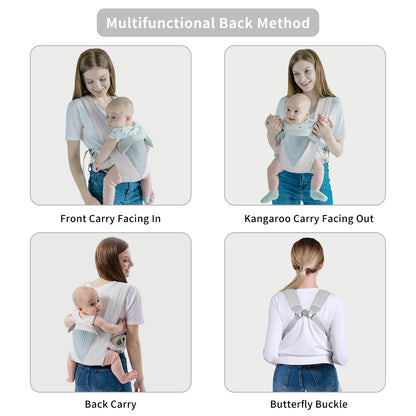 Multifunctional Baby Carrier Sling Wrap - Newborn Kangaroo Backpack, Toddler Outdoor Travel Accessories