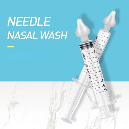 2 Pcs Baby Nasal Aspirator - Rhinitis Nasal Washer for Gentle Baby Nose Cleaning
