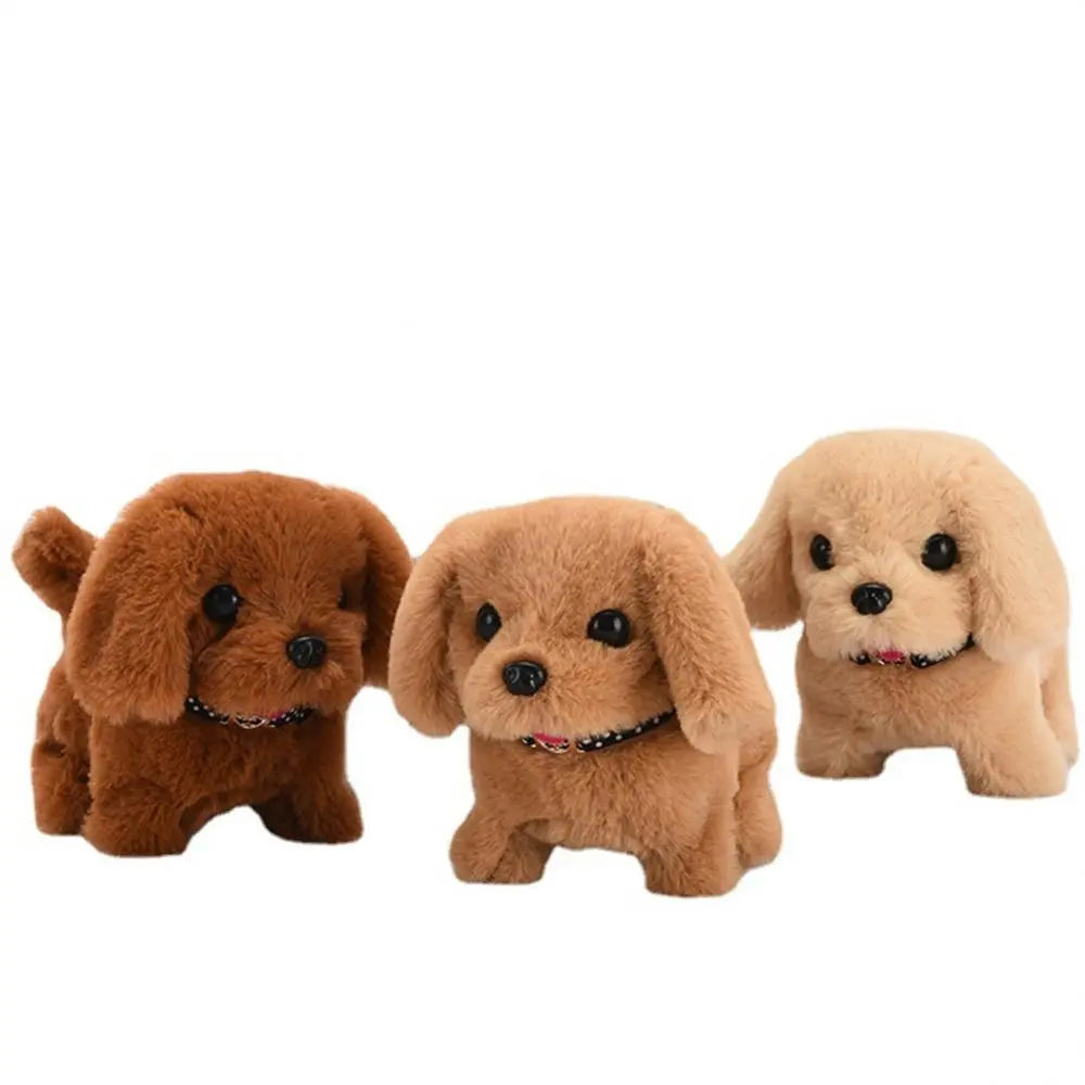 Plush Electric Puppy Walk Bark Nod Wag Tail Simulation Electric Dog Bottom Switch Electric Pet Kids Toys For Kids Birthday Gift