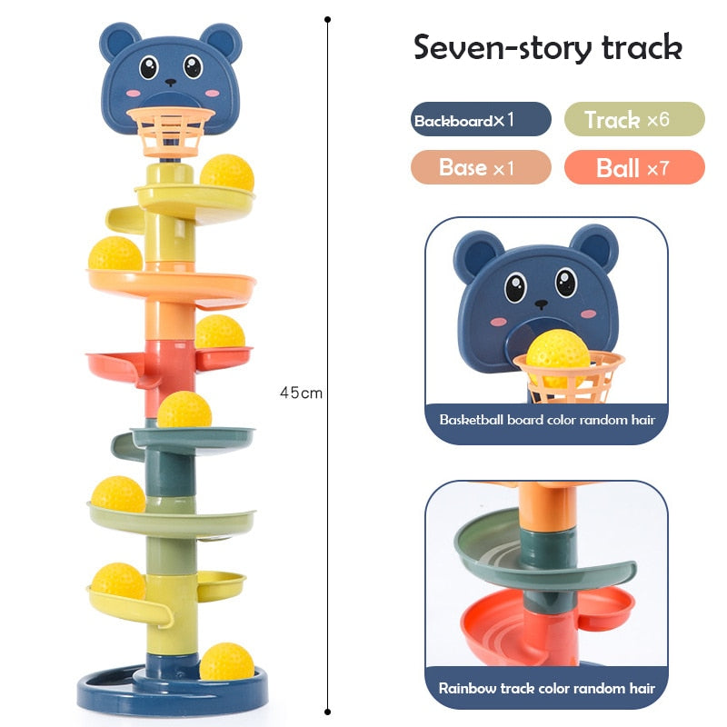 Interactive Baby Toys Rolling Ball Pile Tower for Endless Fun and Development