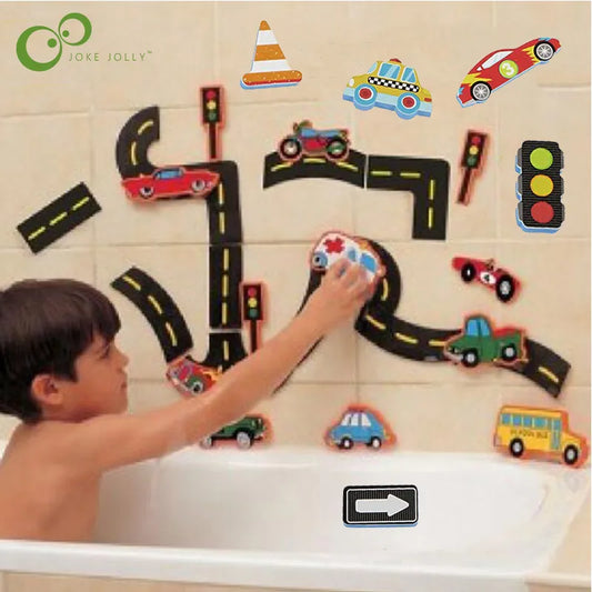 Fun and Educational Rail Traffic Vehicle Bath Toys for Kids