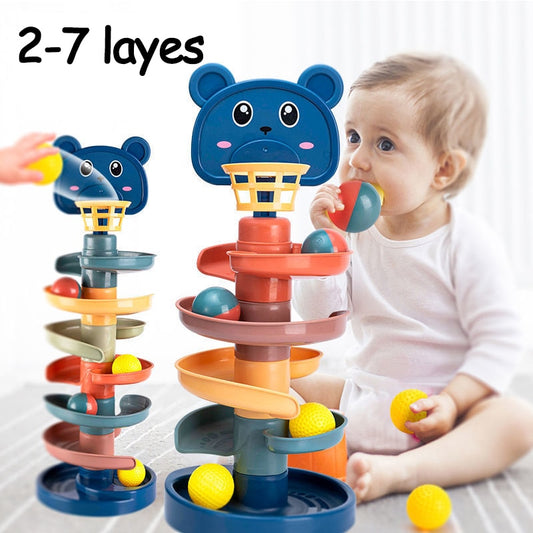 Interactive Baby Toys Rolling Ball Pile Tower for Endless Fun and Development